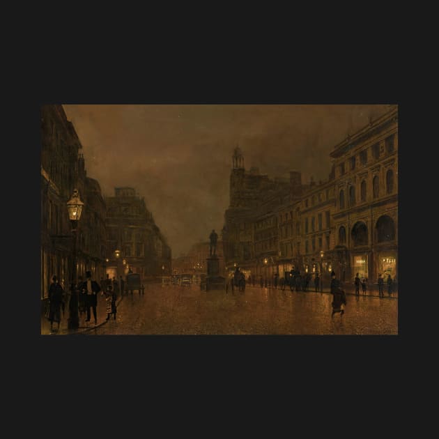 St Anne's Square And Exchange, Manchester by John Atkinson Grimshaw by Classic Art Stall