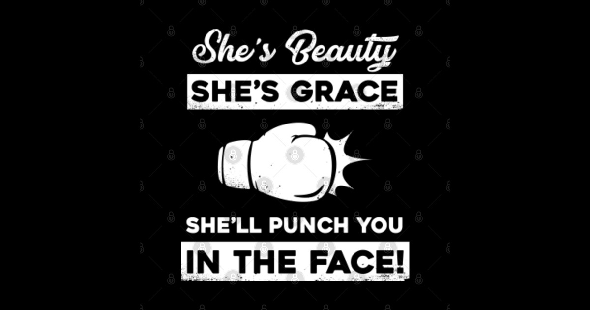Shes Beauty Shes Grace Shell Punch You In The Face Shell Punch You In The Face Posters 7711