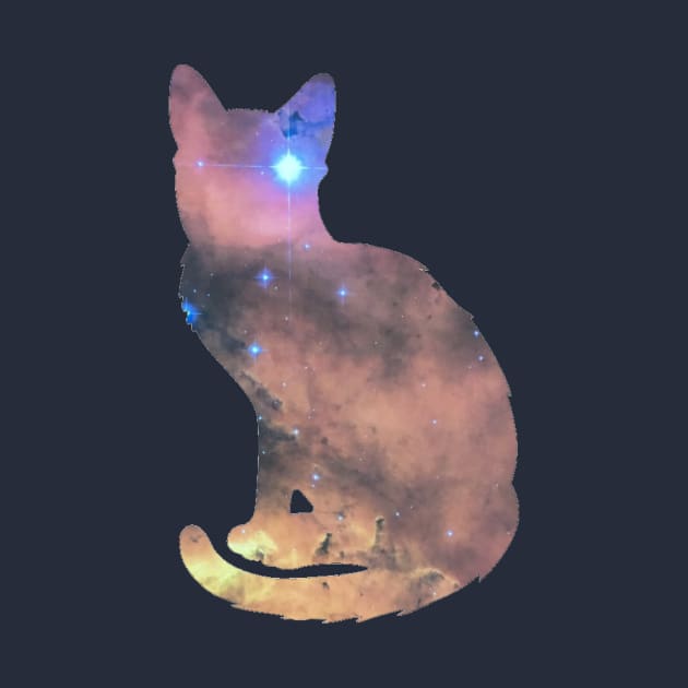 Cosmic Cat Silhouette by Amanda1775