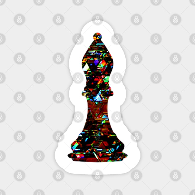 Chess Piece - The Bishop 3 Magnet by The Black Panther