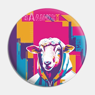 The Great British Graffiti Sheep Pin