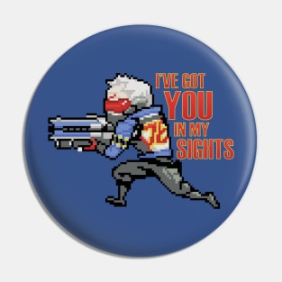 Overwatch - 16-Bit Soldier 76 Quote Pin