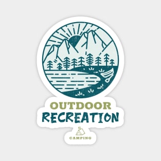 Outdoor Recreation Adventure Camping Magnet