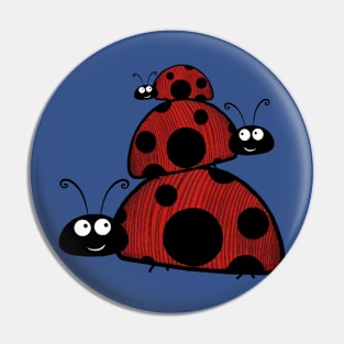 Ladybug Family Pin