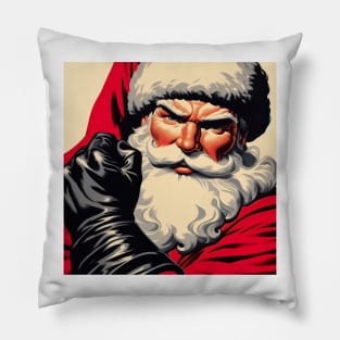 Santa Daddy, Leather Man Pillow