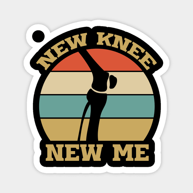 New Knee New Me Magnet by Azz4art