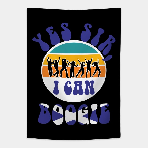 Yes Sir, I Can Boogie - No Scotland No Party Tapestry by Boo Face Designs