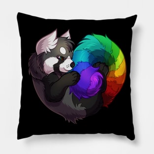 Rainbow Panda Pillow