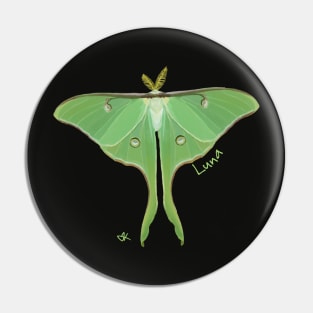 Luna Moth (Larger than Life!) Pin