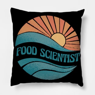 Retro Vintage Art - Food Scientist Pillow