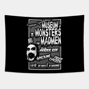 Captain Spaulding's Museum of Monsters and Madmen Ad Tapestry