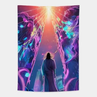 shadow sky  fastasy lighting Tapestry