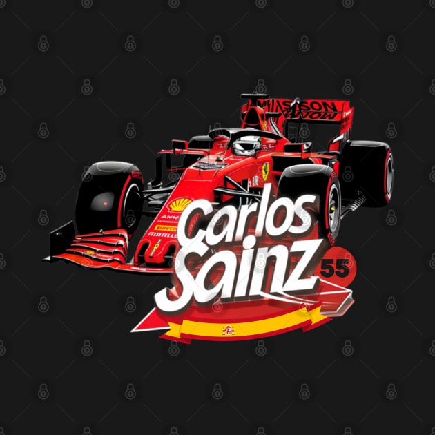 Carlos Sainz, ferrari, formula 1, F1 by Pattyld