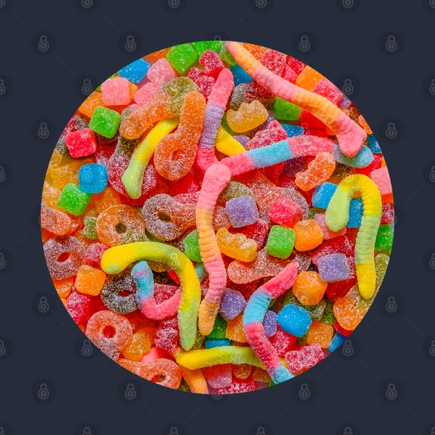 Sour Neon Gummy Party Mix Design by love-fi