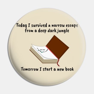 Books and Reading Exciting Jungle Escape Pin