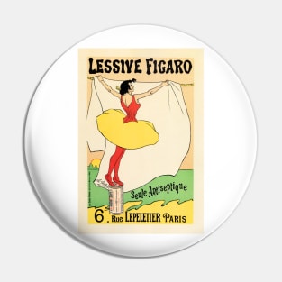 LESSIVE FIGARO Detergent Laundry Soap Poster by Leo Gausson Vintage French Advertisement Pin