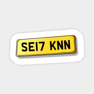 SE17 KNN Kennington Number Plate Magnet