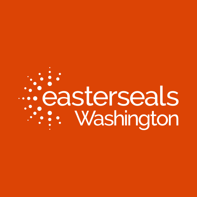 White Sunburst Logo by Easterseals Washington