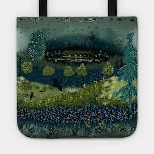 Lake Cabin in Greens Tote