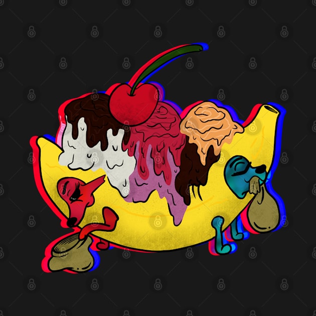 Trippy Banana Split by theartBinn