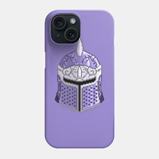 Pixel Art Knight Helmet Phone Case