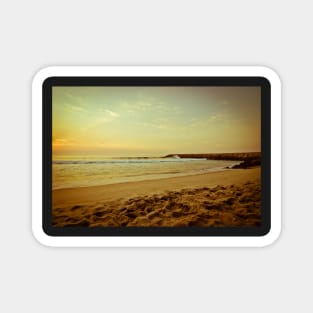 Sunset on the beach Magnet