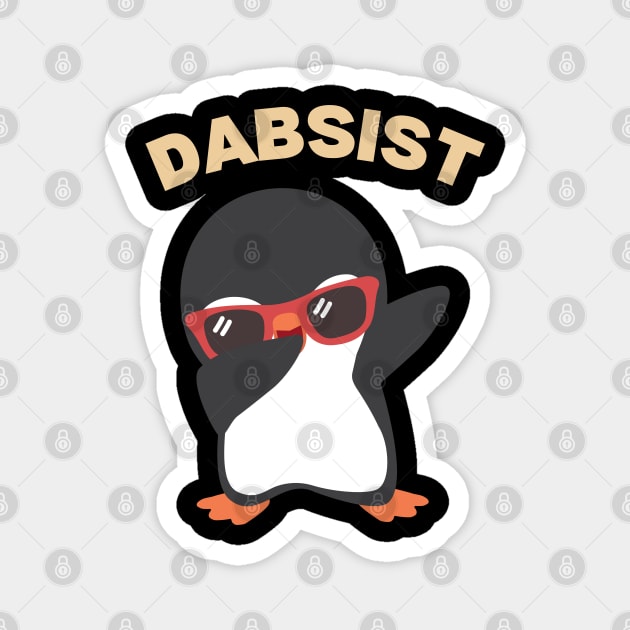 Resist-Penguin Magnet by Creatifly Graphic Tees