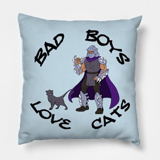 Bad Boys Love Cats #3 Pillow