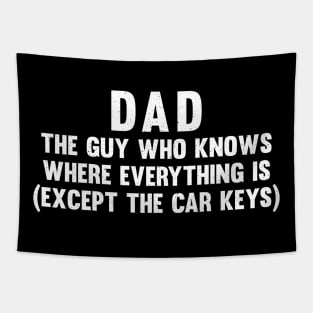 Dad The guy who knows where everything is (except the car keys) Tapestry