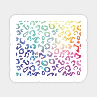 Rainbow leopard print Magnet