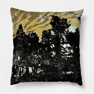 Moonlit woods Pillow