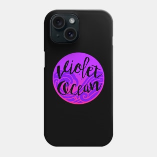 Violet Ocean Name Phone Case