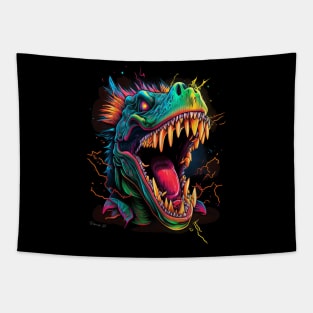 Dangerous Dinosaurs 3D-Effect  #1 Tapestry