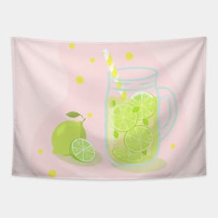 Lemonade with lime Tapestry