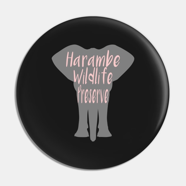 Harambe Wildlife Preserve Millennial Pink Pin by FandomTrading