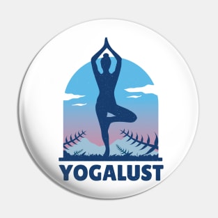 Yogalust Pose Silhouette Pin