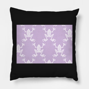 Fabulous Frogs - Lilac Pillow