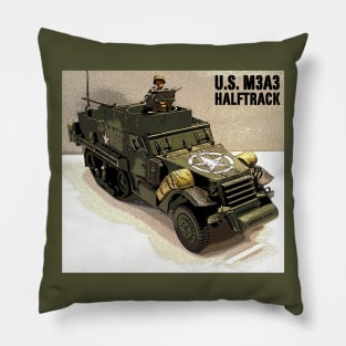 U.S. M3A3 Halftrack (Right Side) Pillow