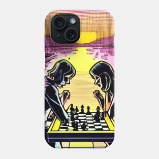 chess players anime style Phone Case