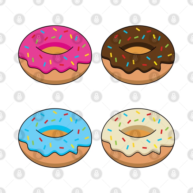 Four Assorted Donuts Pattern by BirdAtWork