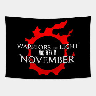 Warriors of Light are born in December FFXIV birthday gift Tapestry