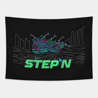 STEPN Logo - Move to Earn | Trending Crypto | Green Metaverse | Green Satoshi Token Tapestry