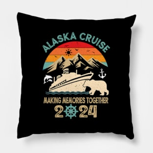 Alaska Cruise 2024 Making Memories Together Pillow