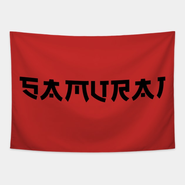 Samurai Black Tapestry by MrKovach