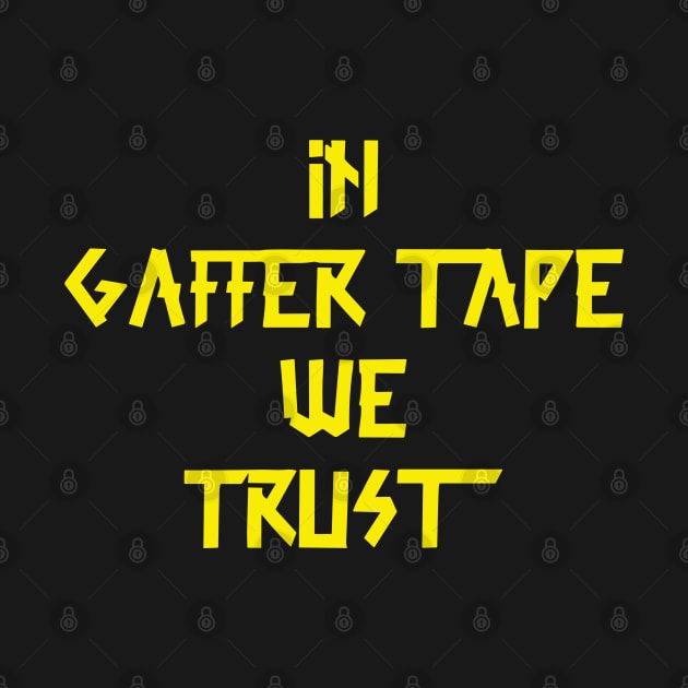 in Gaffer tape we trust Yellow Tape by sapphire seaside studio