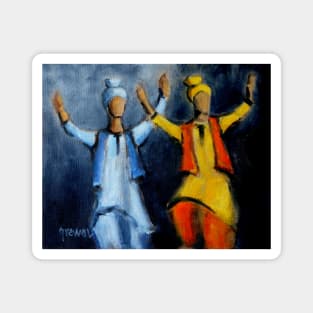 Bhangra dancers Magnet