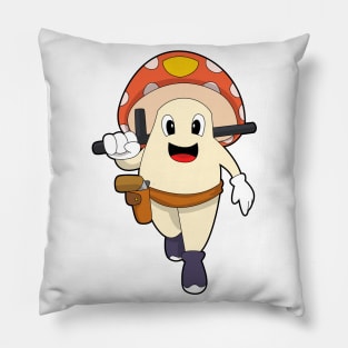 Mushroom as Police officer at Police Pillow