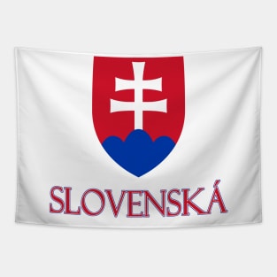 Slovakia (in Slovak) - Slovak Coat of Arms Design Tapestry