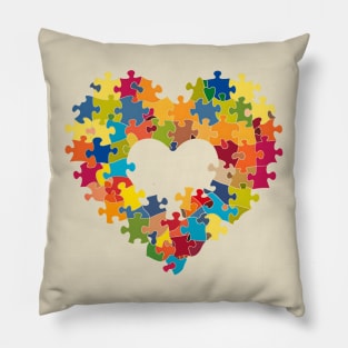 Piece by Piece Heart Pillow