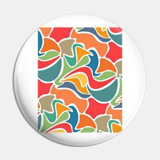 Irregular shapes puzzle in vibrant colors, colorful abstract design Pin